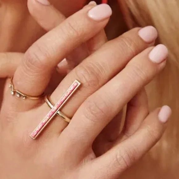 For @itstashadoll - Kendra Scott Reggie Ring - Hot Pink Kyocera Opal - Picture 6 of 6